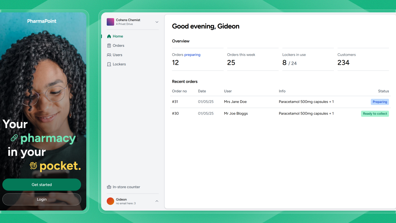 A screenshot of the app